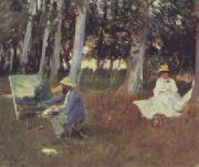 John Singer Sargent Monet Painting Spain oil painting reproduction